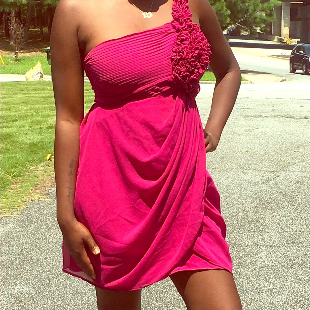 Magenta Mini Dress